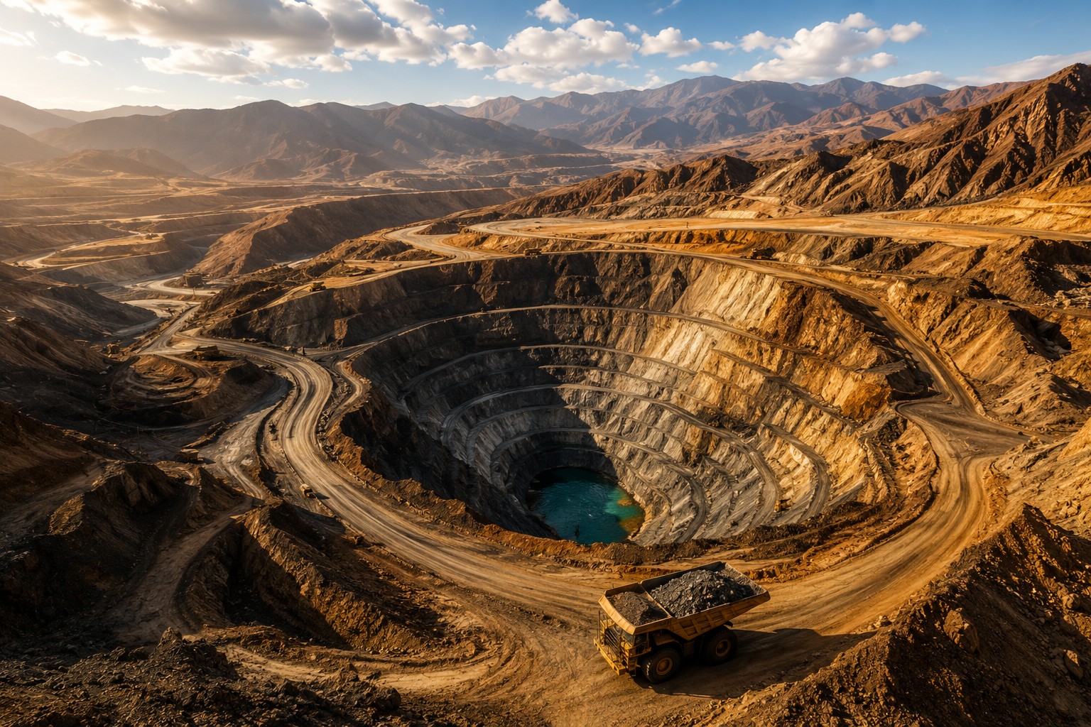 Open pit gold mining project